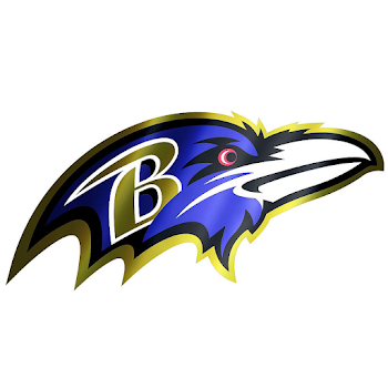 Metallic Baltimore Ravens Sticker 5 1/2in x 7 3/4in | Party City