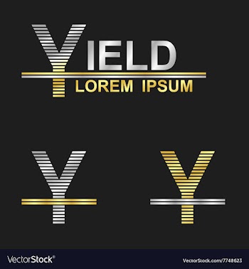 Metallic business font design - letter Y vector image