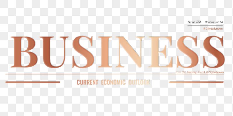 Metallic business png newspaper nameplate | Free PNG - rawpixel