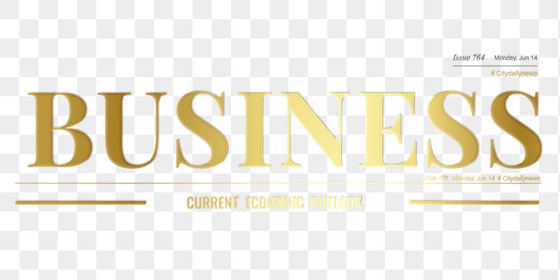 Metallic business png newspaper nameplate | Free PNG - rawpixel