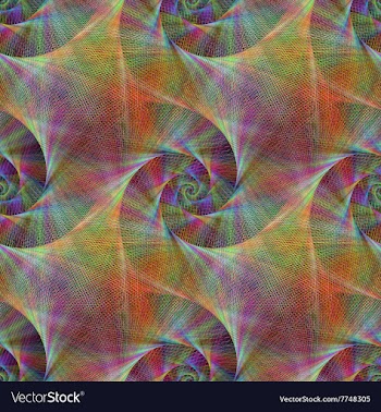 Metallic colorful seamless fractal background vector image