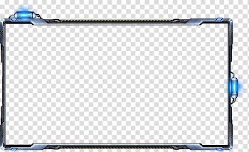 Metallic frame fluorescence lines transparent background PNG clipart