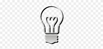 Metallic Icon Lightbulb - Drawing