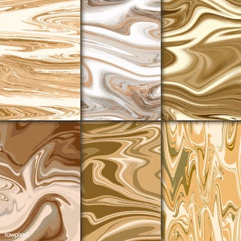 Metallic marble illustration set | Free stock vector - 555726