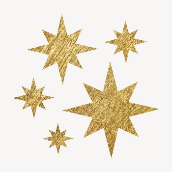 Metallic starburst icon clipart, gold | Free Vector - rawpixel