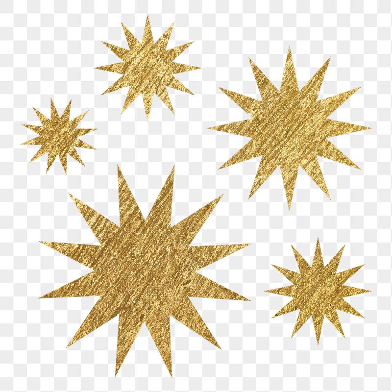 Metallic starburst png icon sticker, | Free PNG - rawpixel