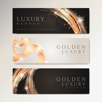 Metallic wave abstract background set | Free stock vector - 564546