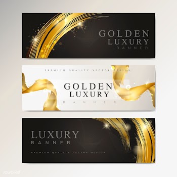 Metallic wave abstract background set | Free stock vector - 564560
