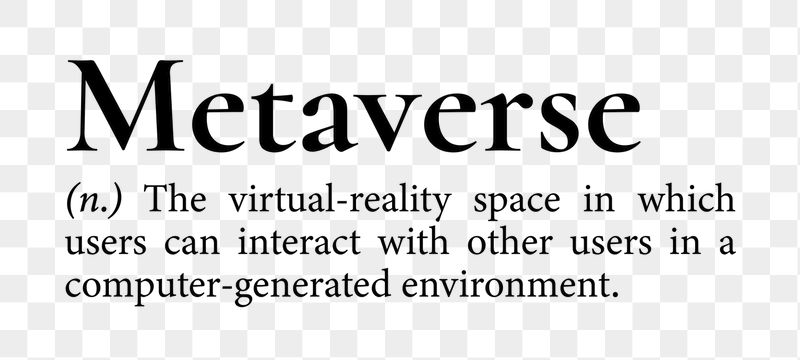 Metaverse png dictionary word sticker, | Free PNG - rawpixel