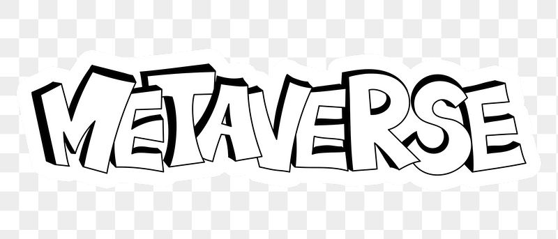 Metaverse png word sticker typography, | Free PNG - rawpixel