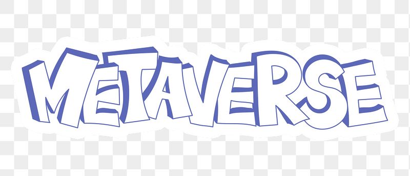Metaverse png word sticker typography, | Free PNG - rawpixel