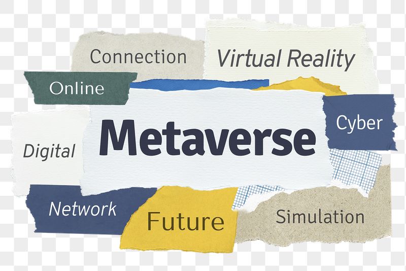 Metaverse png word sticker typography, | Free PNG - rawpixel