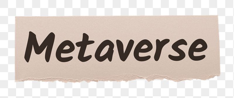 Metaverse png word sticker typography, | Free PNG - rawpixel