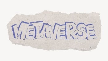 Metaverse word sticker, ripped paper | Free PSD - rawpixel