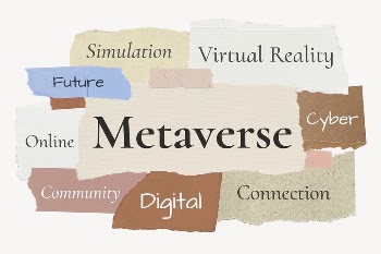 Metaverse word, torn paper typography | Free PSD - rawpixel