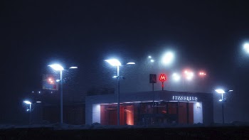 Metro, dark night. Location unknown | Free Photo - rawpixel