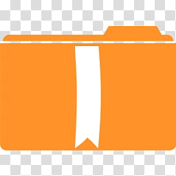 MetroID Icons, orange and white ribbon with folder illustration transparent background PNG clipart