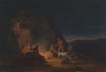 Metsästäjiä nuotiolla, 1813, by Alexander | Free Photo - rawpixel
