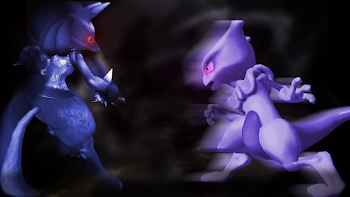 Mewtwo Vs Lucario Wallpaper by ConnorRentz on DeviantArt