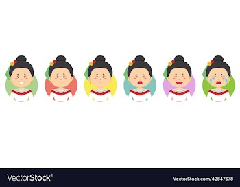 mexican avatar with various expression