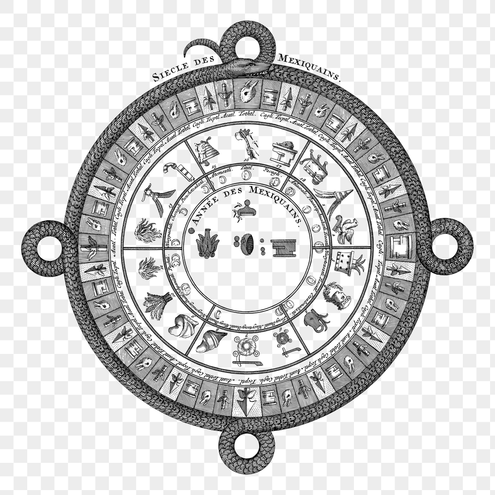 Mexican calendar png sticker, vintage | Free PNG - rawpixel