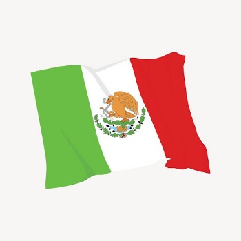 Mexican flag sticker, national symbol | Free Vector - rawpixel