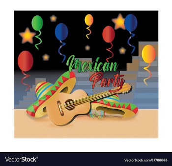 Mexican party vector image