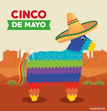 Mexican pinata with hat design