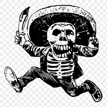 Mexican skeleton character png sticker | Free PNG - rawpixel