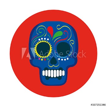 Mexican skull design