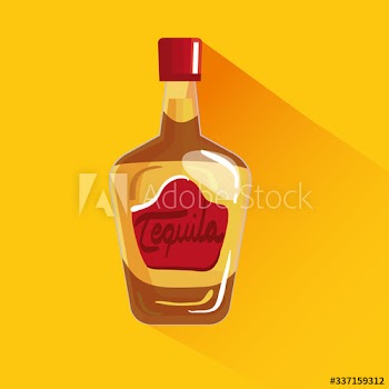 Mexican tequila bottle design