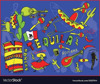 Mexico doodles vector image