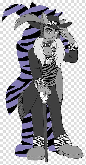 MH Halloween Special, Clawdeen Wolf Genderbend, man wearing hat illustration transparent background PNG clipart