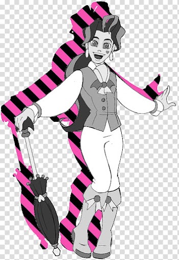 MH Halloween Special Draculaura Genderbend, woman holding umbrella illustration transparent background PNG clipart