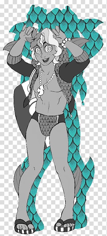 MH Halloween Special, Lagoona Blue Genderbend, female character illustration transparent background PNG clipart