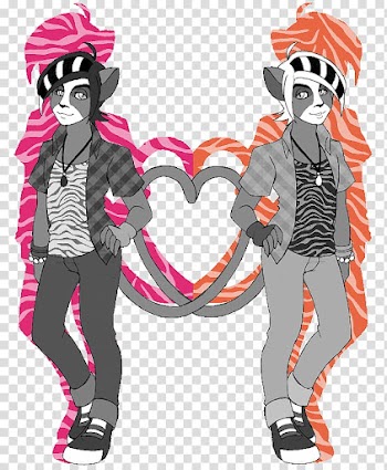 MH Halloween Special, Werecat Sisters Genderbend transparent background PNG clipart