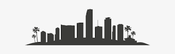 Miami Clipart Clipart Silhouette - Los Angeles City Skyline ...