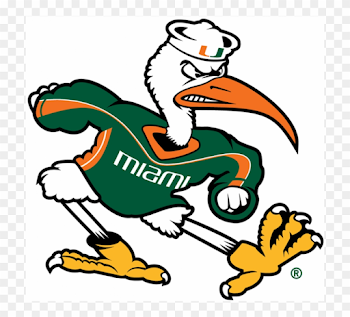 Miami Hurricanes Iron Ons - Miami Hurricanes Logo Png Clipart ...