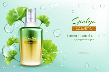 Micellar water for makeup cleansing 3d realistic vector ad poster template Free Vector