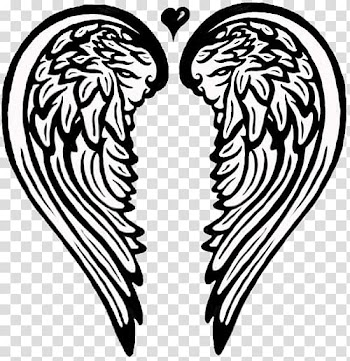 Michael Angel Lorie's Heart Tattoo , angel transparent background PNG clipart