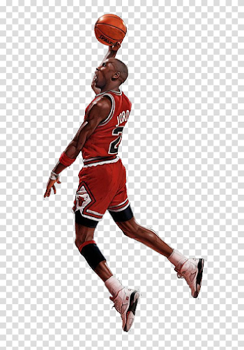 Michael Jordan dunking illustration, Chicago Bulls NBA All-Star ...