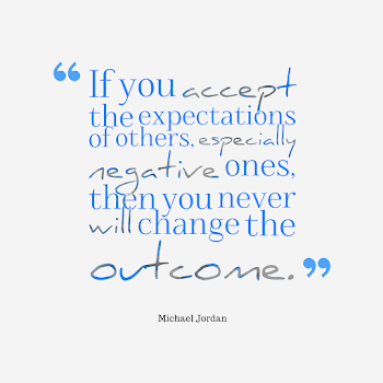 Michael Jordan quote about negative.
