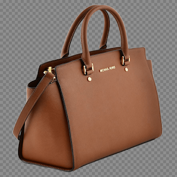 Michael Kors leather handbag transparent background