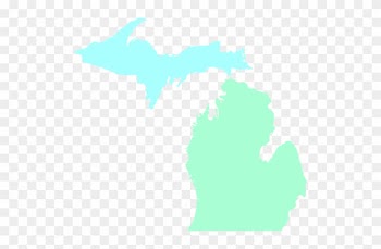 Michigan Map Clean Teal Clip Art Vector Online Royalty - Michigan Department Of Human Services