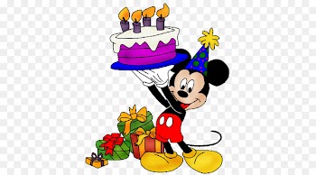 Mickey Mouse Birthday cake Greeting & Note Cards Clip art - mickey mouse birthday 