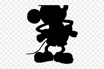 Mickey Mouse Head Silhouette - Mickey Mouse Silhouette Clipart Png ...