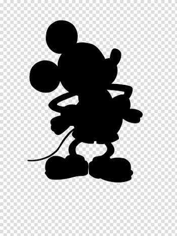 Mickey Mouse illustration, Mickey Mouse Minnie Mouse Silhouette , mini transparent background PNG clipart