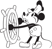 Mickey Mouse in Steamboat Willie | Disney Awesome | Disney tattoos ...