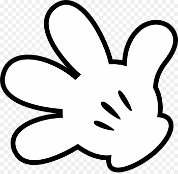 Mickey Mouse Minnie Mouse Glove Drawing - fingers 
