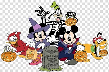 Mickey Mouse Minnie Mouse Window , disney halloween transparent background PNG clipart